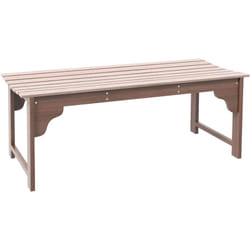 Outsunny - Banc de jardin 2 places assise à lattes dim. 115L x 50l x 45H cm bois de jarrah