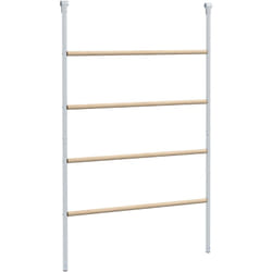 Pawhut - Grand perchoir échelle poules 4 niv. compatible enclos poulailler - Beige