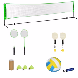 SPORTNOW - Ensemble set complet de badminton - PE - 510x103x155cm - Multicolore