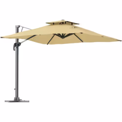 Cet élégant parasol déporté pivotant est idéal pour profiter entre amis ou en famille de votre extérieur ! Pour vous assurer  ...