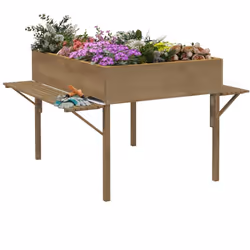 Notre jardinière surélevée d'Outsunny est idéale pour les terrasses, les balcons ou dans les jardins. Grâce à la plateforme s ...