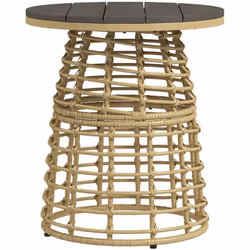 Donnez à vos espaces extérieurs une touche élégante avec cette table basse de jardin Outsunny. Dotée d'un élégant plateau en ...