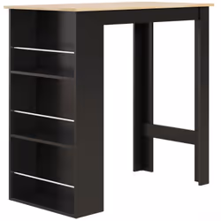 Cette jolie table haute table de bar est à la fois pratique et fonctionnelle. Avec un design contemporain et des couleurs neu ...