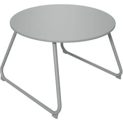Outsunny - Table basse de jardin ronde ø 60 cm métal époxy gris