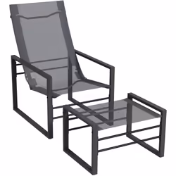 Cet ensemble fauteuil de jardin relax et son repose-pied est élégant et épuré. Outsunny fait de l'extérieur de votre maison u ...