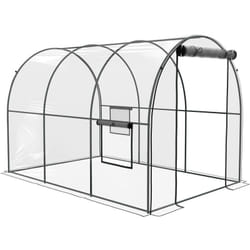 Serre tunnel serre à tomates surface sol 6 m² 3L x 2l x 2H m