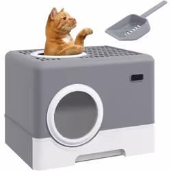 Cette maison à litière pour chat PawHut est un accessoire à la fois pratique et esthétique dans lequel votre boule de poils v ...
