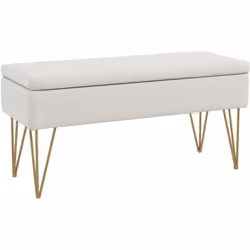 Description générale Cette magnifique banquette au style minimaliste allie sobriété et raffinement. Son piètement en épingle  ...