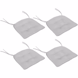 Ce superbe lot de 4 coussins de fauteuils de jardin dim. 43L x 41l cm avec garnissage mousse haute densité 4 cm et revêtement ...