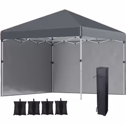Cette tonnelle de jardin pliante pourrait vous offrir de l'ombre ou vous le souhaitez ! Notre tonnelle pliable Outsunny est i ...