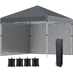 Outsunny - Tonnelle barnum pop-up uv 30+ sac transport inclus anthracite