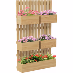 Faites pousser vos plantes préférées tout en optimisant votre espace extérieur avec cette jardinière avec treillis d'Outsunny ...