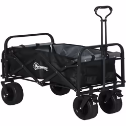 Le chariot de jardin d'Outsunny vous soulagera efficacement du poids de vos épaules ! Lorsque vous allez camper, aller à la p ...
