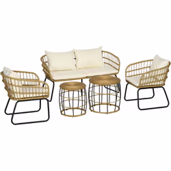 Description générale Aimez-vous vivre la nature ? Souhaitez-vous un salon de jardin moderne qui allie élégance et confort ? O ...