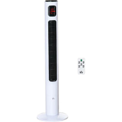 Homcom - Ventilateur colonne tour oscillant 45 w silencieux télécommande timer 3 modes 3 vitesses blanc