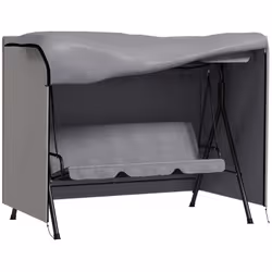 Cette housse de protection pour balancelle de jardin est fabriquée en Oxford polyester haute densité 600D résistant et étanch ...