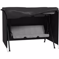 Cette housse de protection pour balancelle de jardin est fabriquée en Oxford polyester haute densité 600D résistant et étanch ...