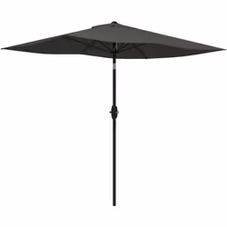 Ce joli parasol inclinable Outsunny en aluminium et métal vous protègera efficacement du soleil grâce à sa toile polyester ha ...