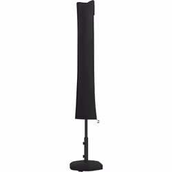 Description générale Cette housse de protection imperméable pour parasol droit, équipée d'un zip et d'un cordon de serrage, o ...