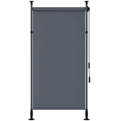 Outsunny - Store manuel rétractable - Polyester - 150x310cm - Gris foncé