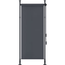 Outsunny - Store extérieur sur pied store manuel rétractable enroulable réglable gris foncé
