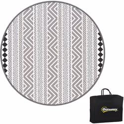 Description générale Ce tapis rond réversible d'Outsunny est idéal pour une utilisation en extérieur, que ce soit pour camper ...