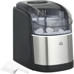 Homcom - Machine à glaçons 1,7 l - réservoir glace 0,9 Kg - pelle, panier - gris noir