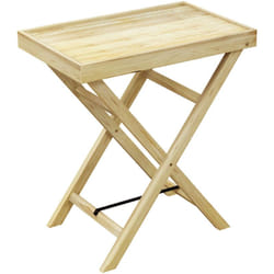 Outsunny - Table de jardin style naturel cosy - dim. 68L x 44l x 75H cm - bois sapin verni