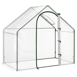 Outsunny - Serre de jardin balcon terrasse serre pour tomates 1,8L x 1l x 1,68H m acier pe imperméable transparent