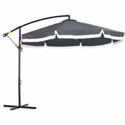 Cet élégant grand parasol déporté est idéal pour profiter entre amis ou en famille de votre extérieur ! Pour vous assurer une ...