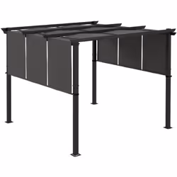 Cette superbe et grande pergola à triple toile rétractable vous permettra de passer d'agréables moments à l'extérieur tout en ...
