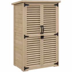 Cette armoire abri de jardin munie de 2 étagères est l'accessoire idéal pour ranger vos outils et vos accessoires de jardin. ...