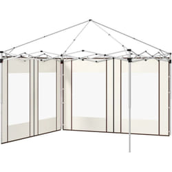 Outsunny - Lot de 2 panneaux latéraux barnum tonnelle 6x3 m ou 3x3 m fenêtres oxford blanc