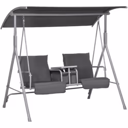 Cette magnifique balancelle design de jardin 2 places grand confort sera parfaite pour vous détendre et faire un break au sol ...