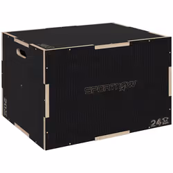 Box Jump SPORTNOW pliométrie 3 en 1 boîte à saut musculation fitness pour box training en bois 41/51/61 cm