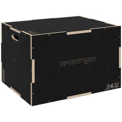 Box Jump SPORTNOW pliométrie 3 en 1 boîte à saut musculation fitness pour box training en bois 41/51/61 cm