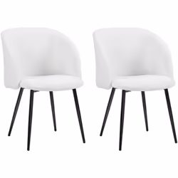 Ce lot de 2 chaises de visiteur design ajoutera une touche nordique élégante, raffinée et moderne à votre intérieur. Sa conce ...