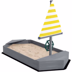 Description: Le bac à sable Outsunny est une aire de jeu amusante pour les enfants, offrant des heures de plaisir en jouant s ...