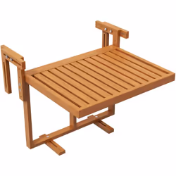 Cette splendide table suspendue pour balcon en bois pliable et de hauteur réglable va vous rendre la vie plus agréable ! Très ...