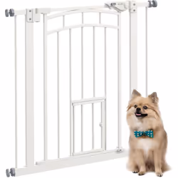 Gardez facilement vos animaux de compagnie à l'écart d'endroits spécifiques avec cette barrière pour animaux de PawHut. Elle ...