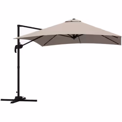 Cet élégant parasol déporté est idéal pour profiter entre amis ou en famille de votre extérieur même par forte chaleur ! À la ...