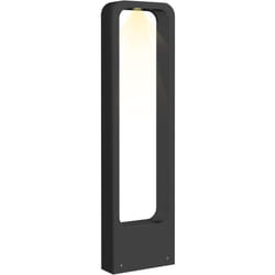 Outsunny - Lampadaire d'extérieur led design - dim. 16L x 5,3l x 60H cm - alu noir