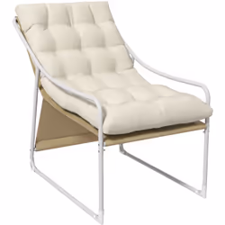 Oubliez le traditionnel et ajoutez un fauteuil au design unique à votre espace extérieur. Construit en acier. La largeur et l ...