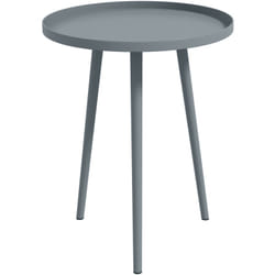 Outsunny - Table basse de jardin d'appoint design scandinave ø 40 x 50H cm acier époxy gris