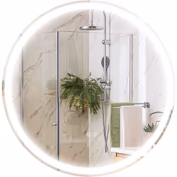 Ce miroir rond kleankin vous fournira toute la lumière nécessaire pour vous préparer dans de bonnes conditions. Pratique à ut ...