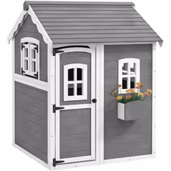 Description générale Enflammez l'imagination de votre enfant avec la maison de jeu pour enfants Outsunny, conçue pour ressemb ...