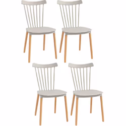 Découvrez notre lot de 4 chaises HOMCOM pour votre table à manger ! Leur design minimaliste s'adapte à tous les intérieurs mo ...