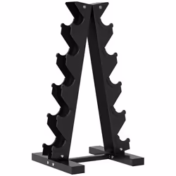 Support dhaltères à 5 niveaux Support de stockage dhaltères en acier pour lentraînement à domicile Charge 100 kg 35x33x66 cm