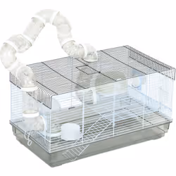 Découvrez un monde de plaisir pour votre petit compagnon à fourrure avec la cage à hamster PawHut ! Cet habitat ludique compr ...