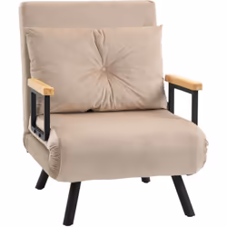 Transformez facilement ce fauteuil élégant en un confortable lit d'appoint. Fabriqué à partir d'un cadre en acier robuste, re ...